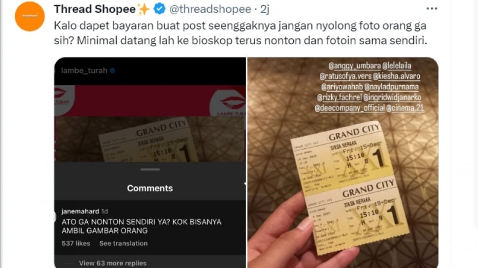 Admin Lambe Turah Dihujat Warganet GaraGara Dituduh Curi Konten Film Siksa Neraka : Kok Bisanya Ambil Foto Orang