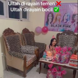 Agak Lain, Viral Wanita Rayakan Ulang Tahun Bareng Bocil Tetangga di Rumah