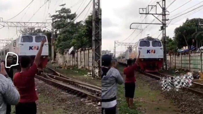 Aksi Bunuh Diri Terekam Kamera, Seorang Pria Tiba Tiba Tiduran Di Rel Senen Saat Kereta Lewat 