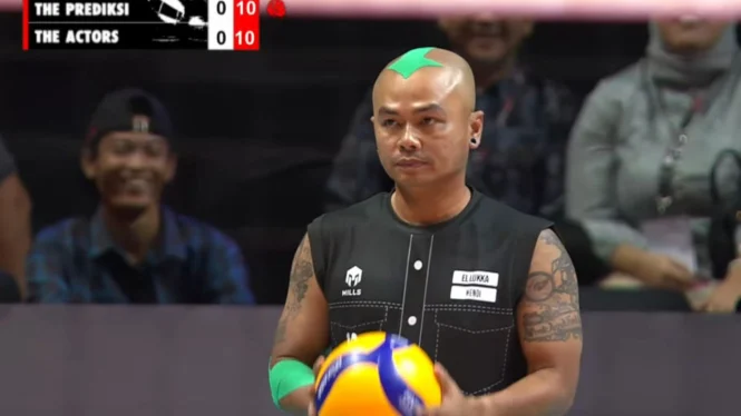 Aksi Kocak Wendy Cagur Main Voli Sambil Cosplay Jadi Avatar Ikut Disorot Volleyball World