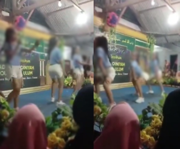 Aksi Remaja Joget Sensual di Panggung Madrasah Pasuruan, Tuai Kecaman Warganet