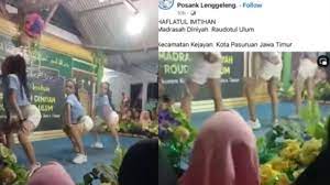 Aksi Remaja Joget Sensual di Panggung Madrasah Pasuruan, Tuai Kecaman Warganet