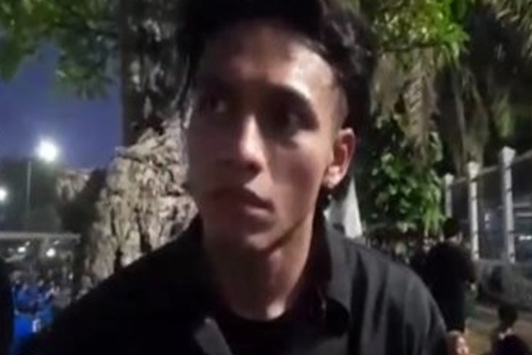 Aktor Jefri Nichol Ikut Demo di Depan DPR Menolak UU Ciptaker