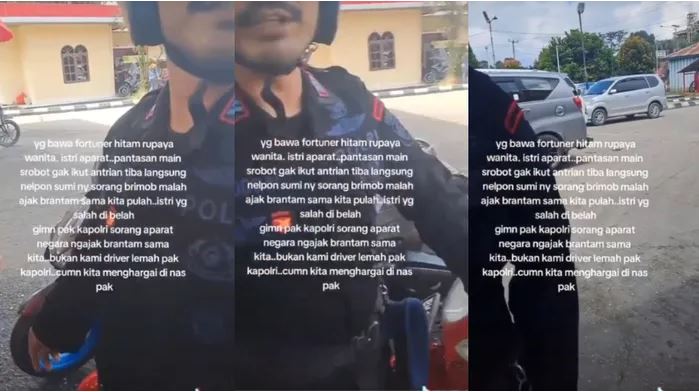 Anggota Brimob di Riau yang Istri Naik Fortuner Serobot Antrean SPBU Dipanggil