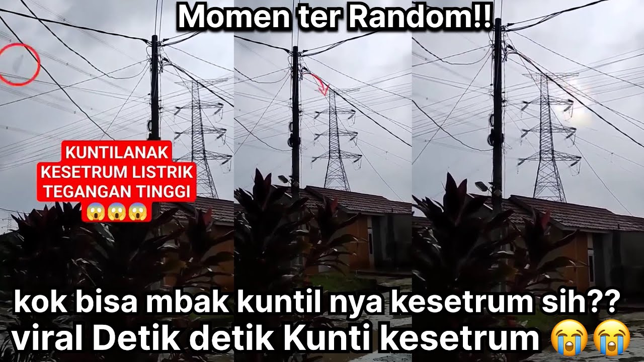 Apes Kuntilanak Terbang Kesetrum Kabel Listrik, Videonya Viral