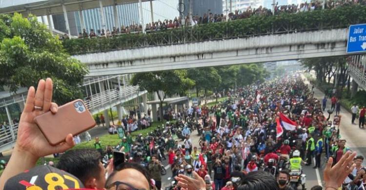 Arak Arakan Timnas U22, Area Gelora Bung Karno Jadi Lautan Manusia