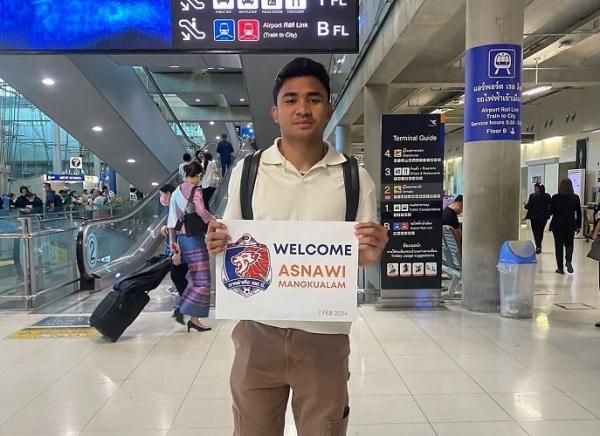 Asnawi Mangkualam Tiba di Thailand, Disambut Port FC