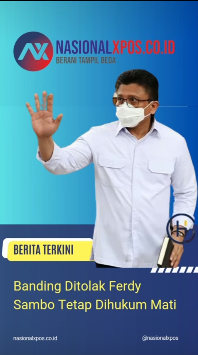 Banding Ditolak, Ferdy Sambo Tetap Dihukum Mati