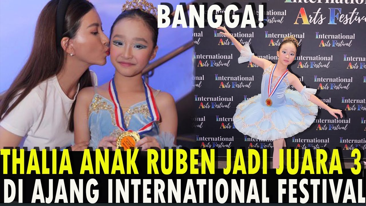 Bangga Thalia Anak Ruben Onsu Jadi Juara 3 di Ajang International Arts Festival 2024