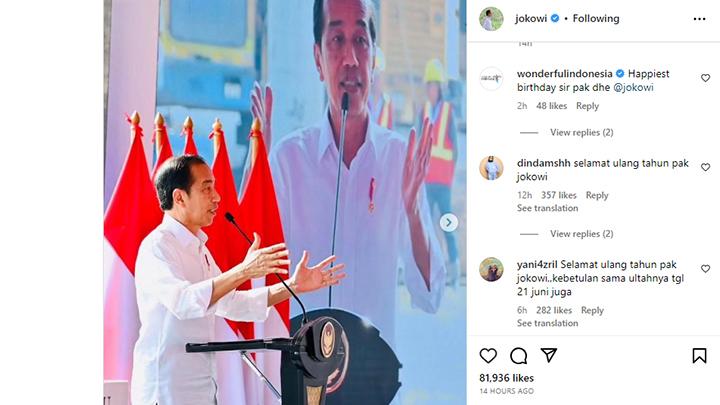 Banjir Ucapan Selamat Ulang Tahun di Instagram Jokowi, Lapindo Belum Bayar Utang Rp 2 T