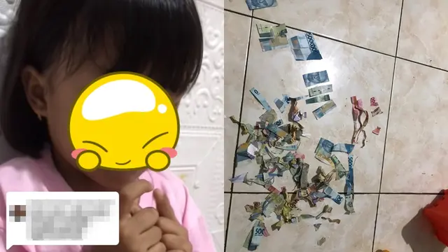 Belajar Sabar, Viral Aksi Anak Gunting Uang Bulanan Ini Bikin Elus Dada