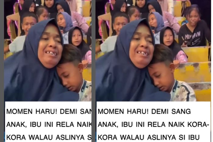 Bikin Haru Ibu Sembunyikan Rasa Takut Naik Kora Kora demi Buat Anaknya Bahagia