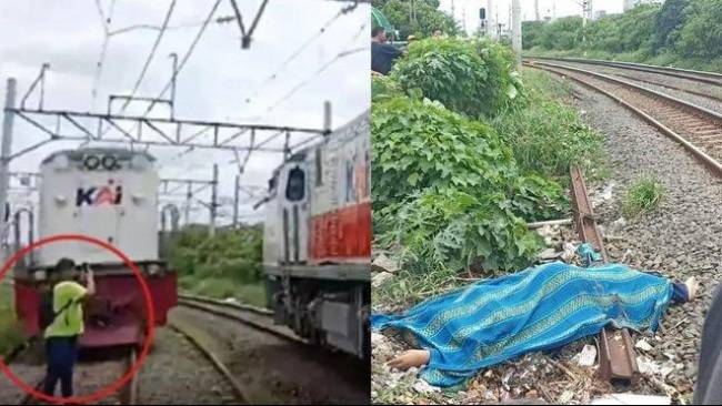Bikin Konten di Rel, Remaja Tewas Tertabrak Kereta Api
