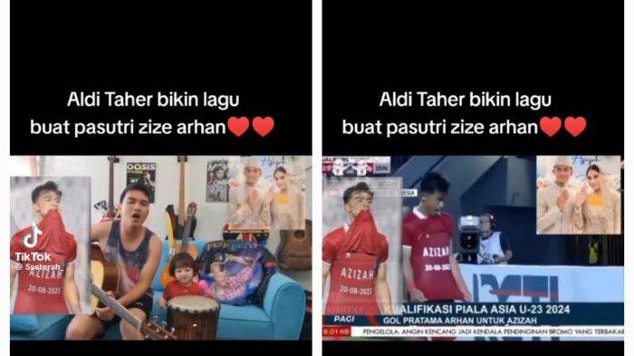 Bikin Lagu Terinspirasi Selebrasi Bucin Pratama Arhan, Aldi Taher: Kucetak Gol untuk Istriku Sayang