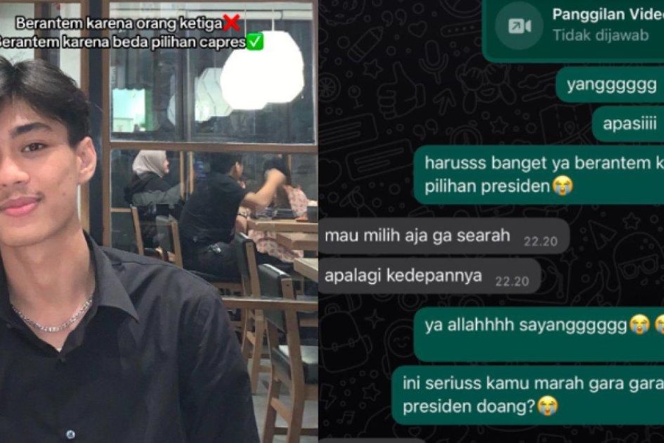 Bikin Ngakak, Beda Pilhan Capres, Pria Ini Ngaku Diblok Pacar yang Ancam Cari Kekasih Baru hingga Kisahnya Viral