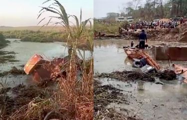 Detik detik Ekskavator Terguling Saat Evakuasi Korban Hilang di Embung Videonya Viral