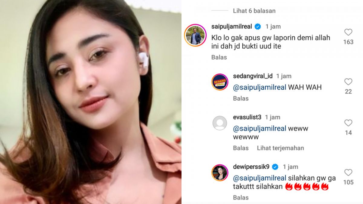 Dewi Perssik Tak Takut Jika Dilaporkan Saipul Jamil ke Polisi