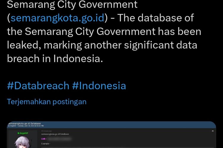 Diduga Database Pemkot Semarang Bocor, Ini Penjelasan Diskominfo