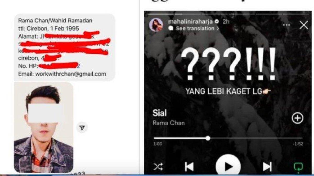 Diduga Rama Chan, Pembajak Lagu Mahalini, Licik Edit Audio Lalu Diunggah, Usianya Baru 28 Th