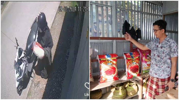 Emak emak di Maros Sulawesi Selatan Tertangkap CCTV Curi Beras 10 Kg, Segini Harganya