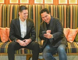 Erick Thohir dan STY Sambut Kabar Gembira Kedatangan Justin Hubner