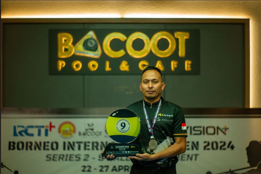 Feri Satriyadi Juara International Borneo 9 Ball Open 2024 