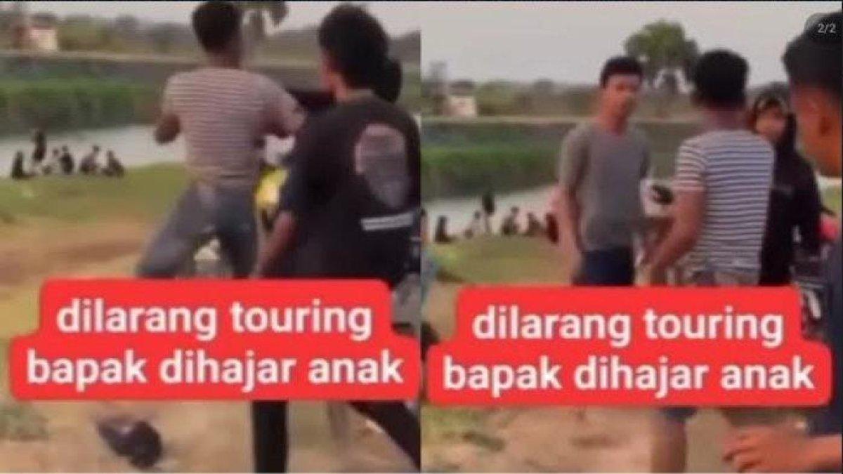 Gara gara Gak Dibolehin Touring, Pria Ini Tonjok Ayahnya Sendiri di Tempat Umum