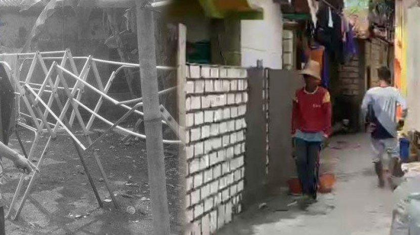 Hanya Gara gara Jemuran, Warga di Tuban Nekad Tembok Halaman Tetangga
