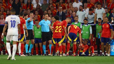 Hasil Pertandingan Semifinal EURO 2024 Timnas Spanyol Vs Prancis