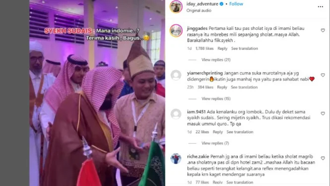 Imam Masjidil Haram Syekh Sudais Cari Indomie di Stand Kuliner Mahasiswa Indonesia