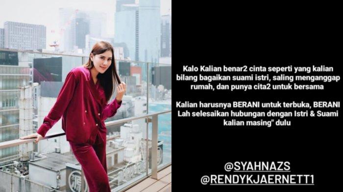 Istri Sah Tuding Rendy Kjaernett dan Syahnaz Sadiqah Selingkuh, Bongkar Bukti Chat Mesra