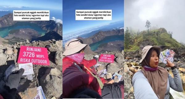 Jastip Foto di Puncak Rinjani Raup Rp10 Juta, Netizen: Otak Bisnisnya Jalan