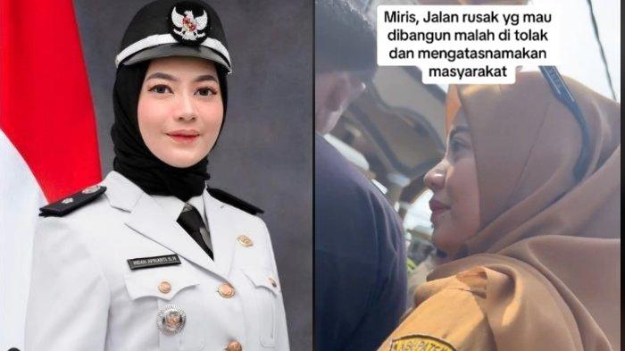 Kades Cantik Ini Berani Ribut dengan Pria yang Tolak Perbaikan Jalan