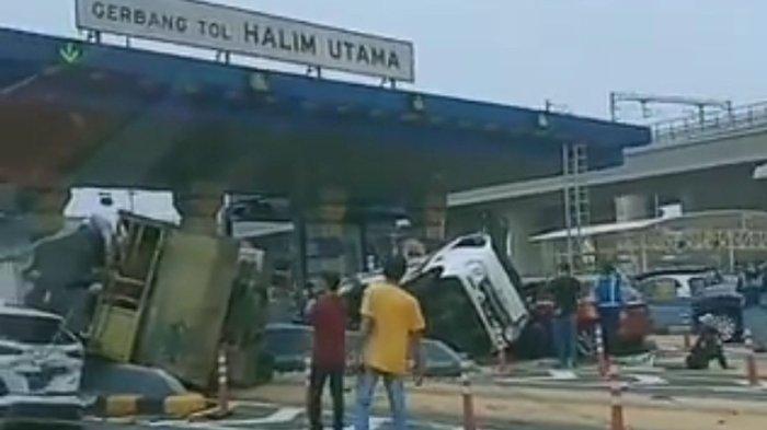 Kecelakaan Beruntun Terjadi di Gerbang Tol Halim, Sopir Truk Ditangkap