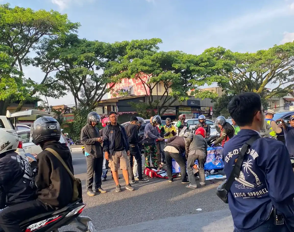 Kejadian Mengerikan di Pasteur Bandung: Motor Diseret 5 Km oleh Mobil Tabrak Lari