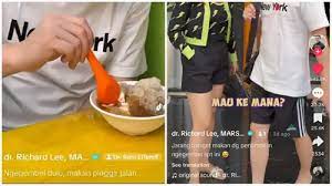 Klarifikasi Richard Lee soal Konten Ngegembel Makan di Pinggir Jalan