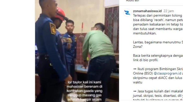 Kocak 6 Mahasiswi Anak Kos ini Malah Panggil Damkar Hanya untuk Pasang Tabung Gas