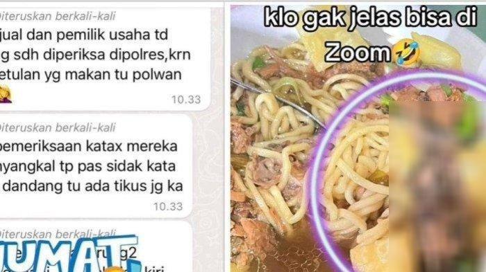 Makan Mie Ayam, Polwan Temukan Daging Mirip Tikus, Segera Periksa Panci Pedagang, Isinya Lebih Ngeri