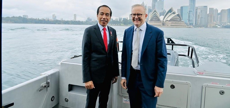 Momen Keakraban Presiden Jokowi dan PM Albanese di Kapal, Ini Rute Perjalanannya