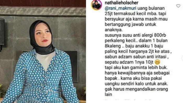Nathalie Holscher Singgung Nafkah Anak ke Sule: Bisa Di Stop Saja Bulanan Adzam