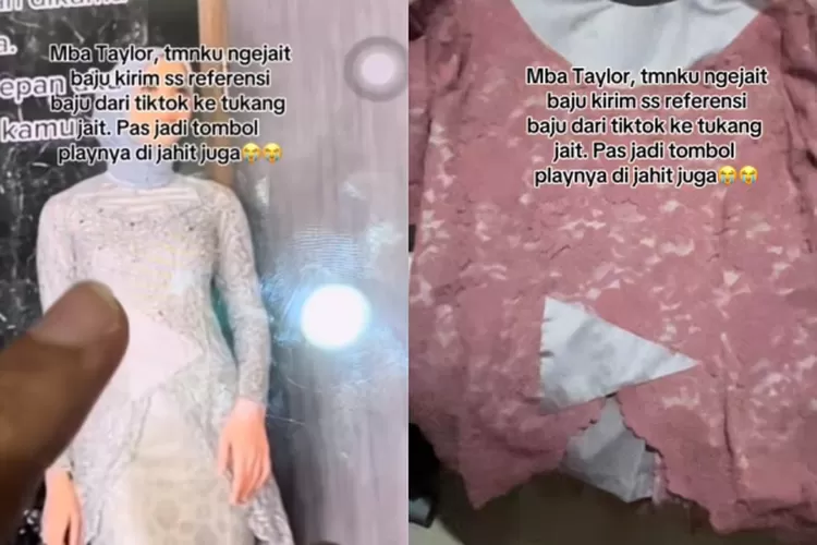 Ngakak Kirim Tangkapan Layar Referensi Baju dari TikTok ke Penjahit, Tombol Play Ikut Dijahit