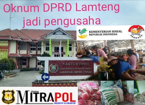 Oknum Anggota DPRD Lampung Tengah Akui Jadi Supplier Paket Sembako