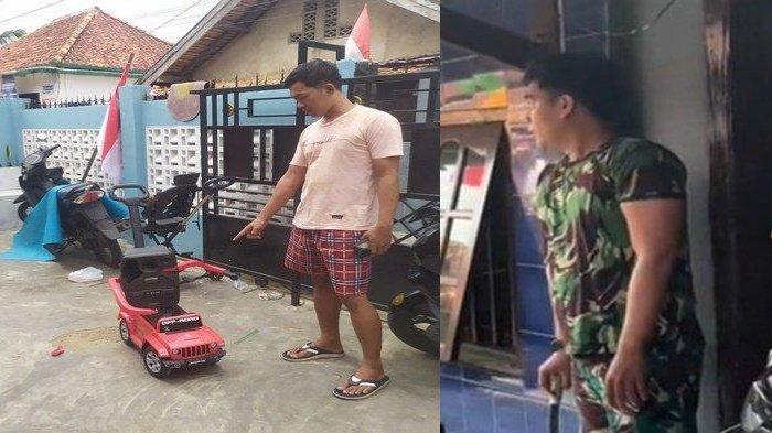 Oknum TNI yang Viral Acungkan Parang Saat Warga Lomba HUT RI Diamankan