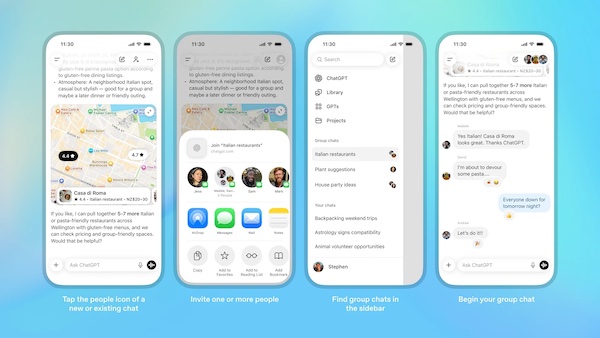 OpenAI Resmi Luncurkan Fitur Chat Grup ChatGPT ke Seluruh Dunia