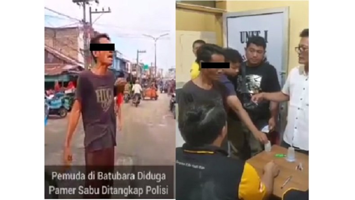 Pamer Sabu Sambil Joget di Tengah Jalan Bikin Pria Batu Bara Ditangkap