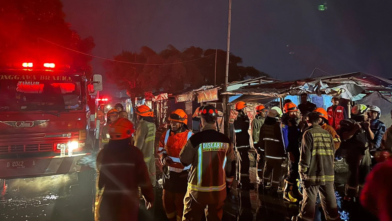 Pasar Cimol Gedebage Bandung Terbakar