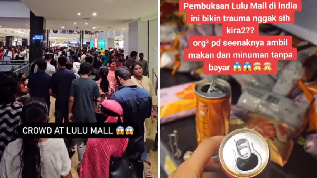 Pembukaan Mal Baru Ramai Diserbu Pengunjung, Makanan Diambil Tanpa Dibayar, Pengelola Pasrah 