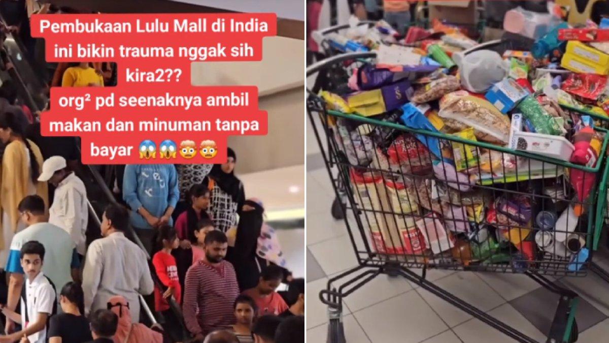 Pembukaan Mal Baru Ramai Diserbu Pengunjung, Makanan Diambil Tanpa Dibayar, Pengelola Pasrah