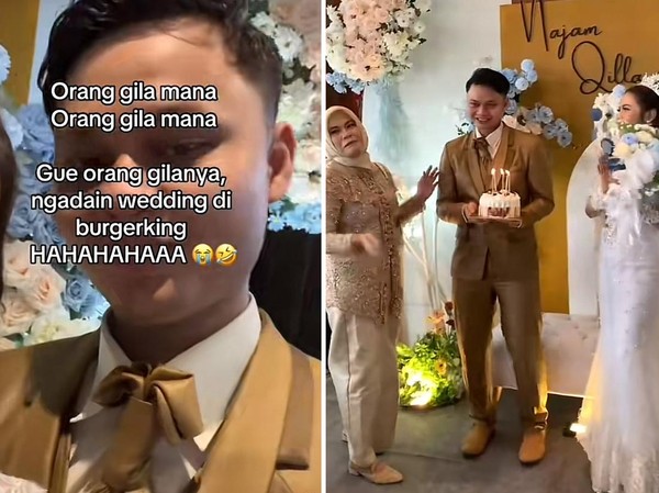 Pengantin di Depok Viral, Gelar Resepsi Nikah di Resto Burger Cepat Saji