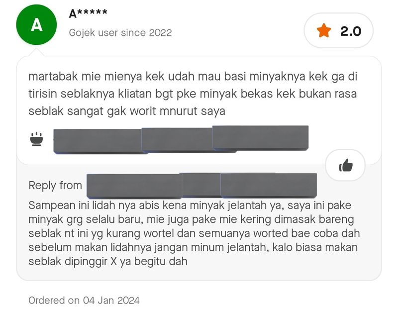 Penjual Seblak Ini Balas Nyinyir Review Buruk Pembeli di Aplikasi Online